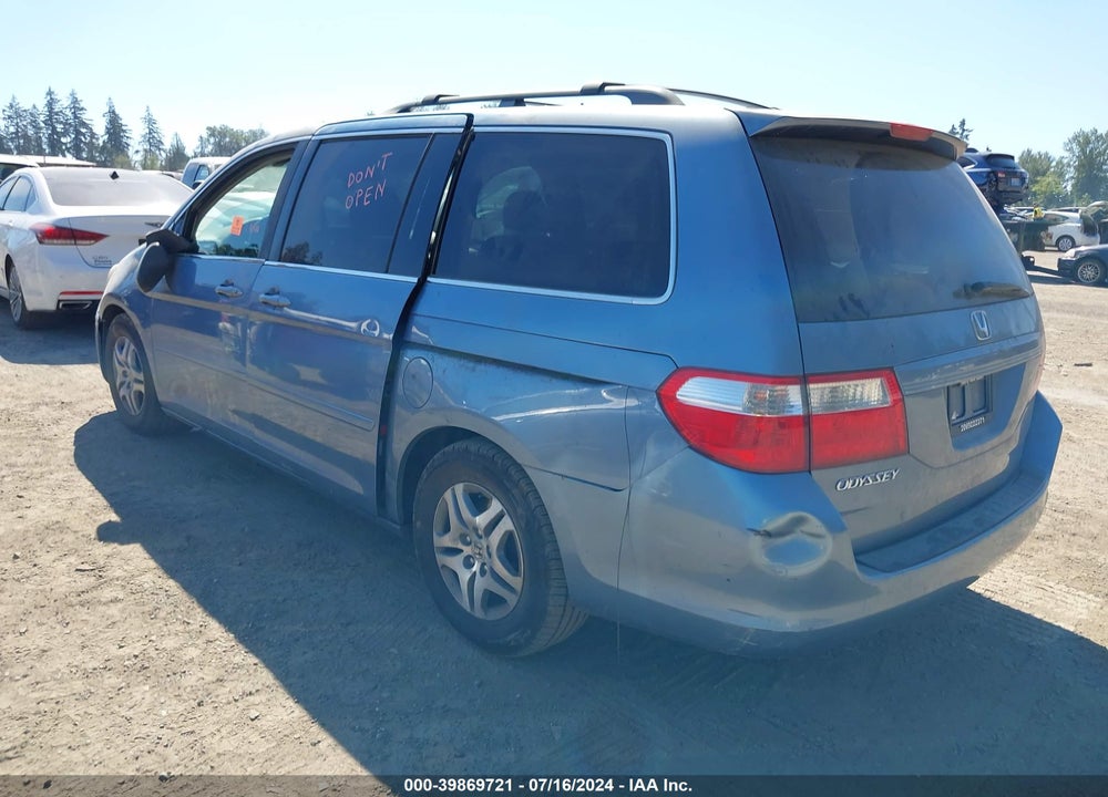2006 HONDA ODYSSEY EX-L VIN: 5FNRL38726B054833