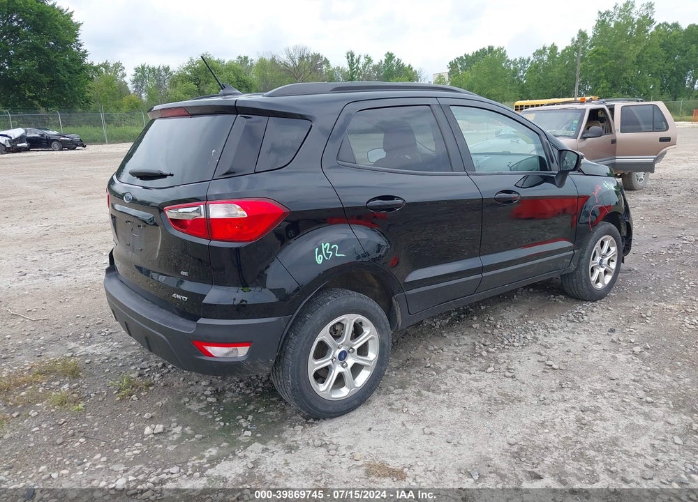 2018 FORD ECOSPORT SE VIN: MAJ6P1UL1JC209656