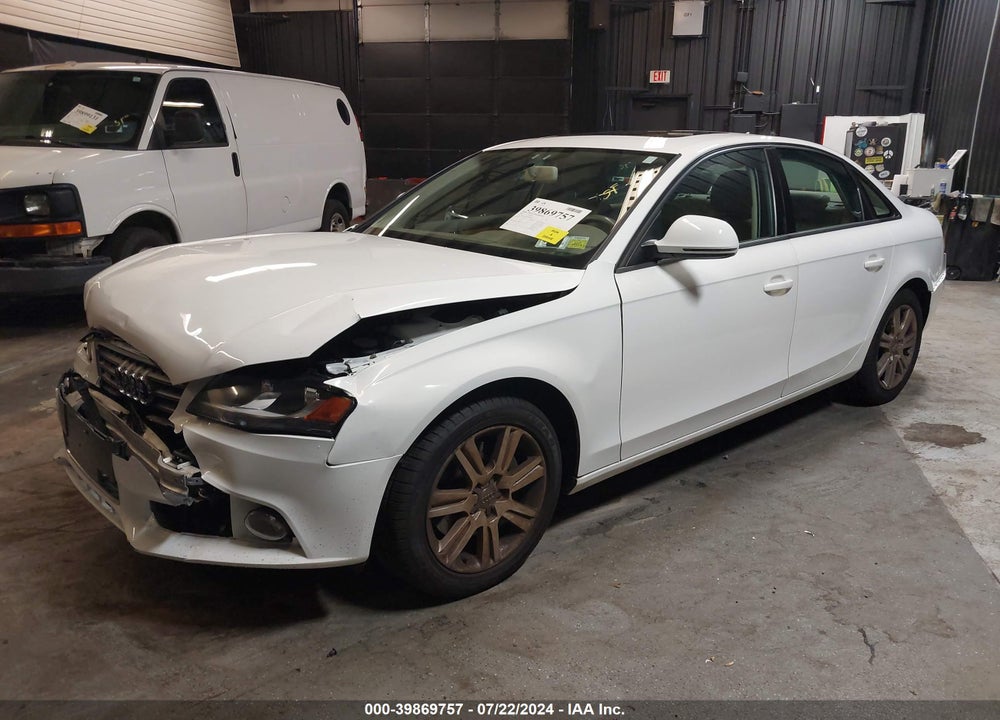 2009 AUDI A4 2.0T PREMIUM VIN: WAULF78K29N059722