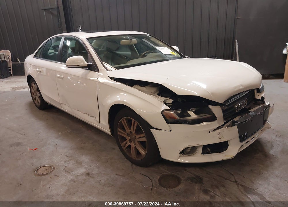 2009 AUDI A4 2.0T PREMIUM VIN: WAULF78K29N059722