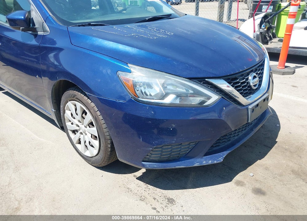 2016 NISSAN SENTRA S VIN: 3N1AB7APXGY258872