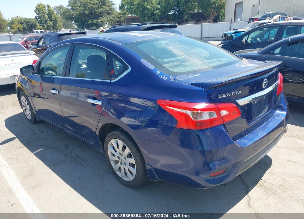 2016 NISSAN SENTRA S VIN: 3N1AB7APXGY258872