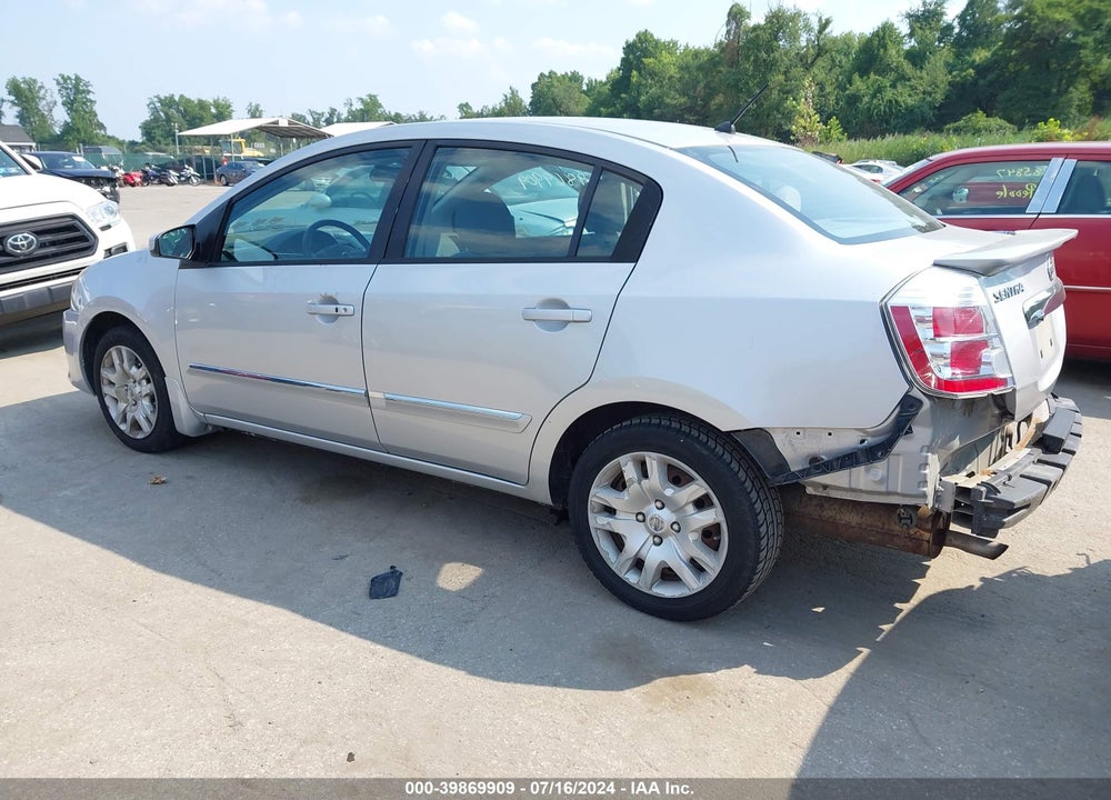 2012 NISSAN SENTRA 2.0 S VIN: 3N1AB6AP0CL610150