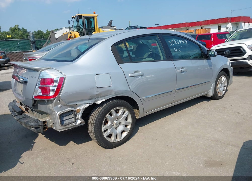2012 NISSAN SENTRA 2.0 S VIN: 3N1AB6AP0CL610150