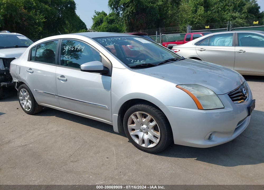 2012 NISSAN SENTRA 2.0 S VIN: 3N1AB6AP0CL610150