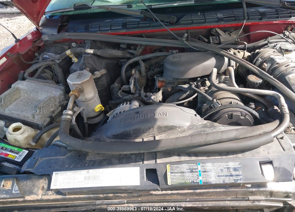 2003 CHEVROLET S TRUCK VIN: 1GCCS14X838198899