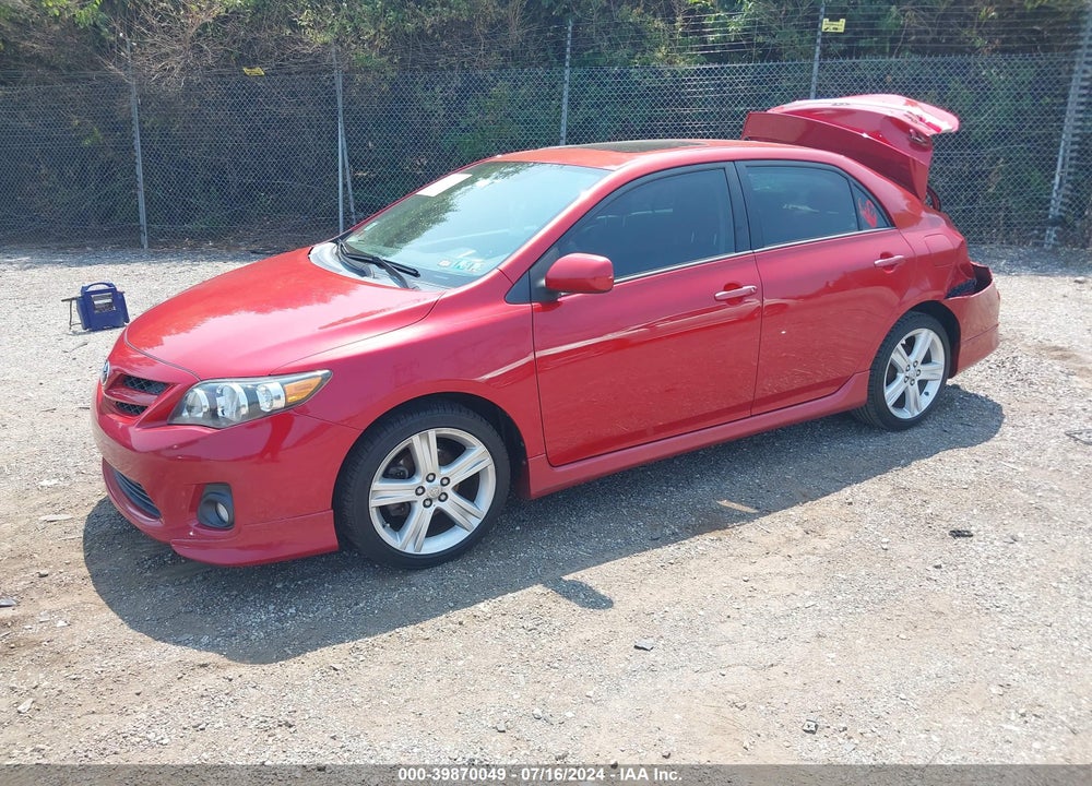2013 TOYOTA COROLLA S VIN: 2T1BU4EE3DC968999