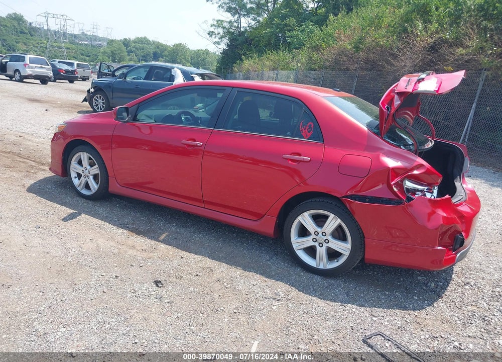 2013 TOYOTA COROLLA S VIN: 2T1BU4EE3DC968999