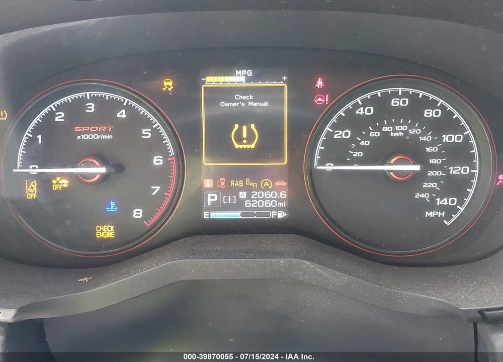 2021 SUBARU FORESTER SPORT VIN: JF2SKARC4MH557590