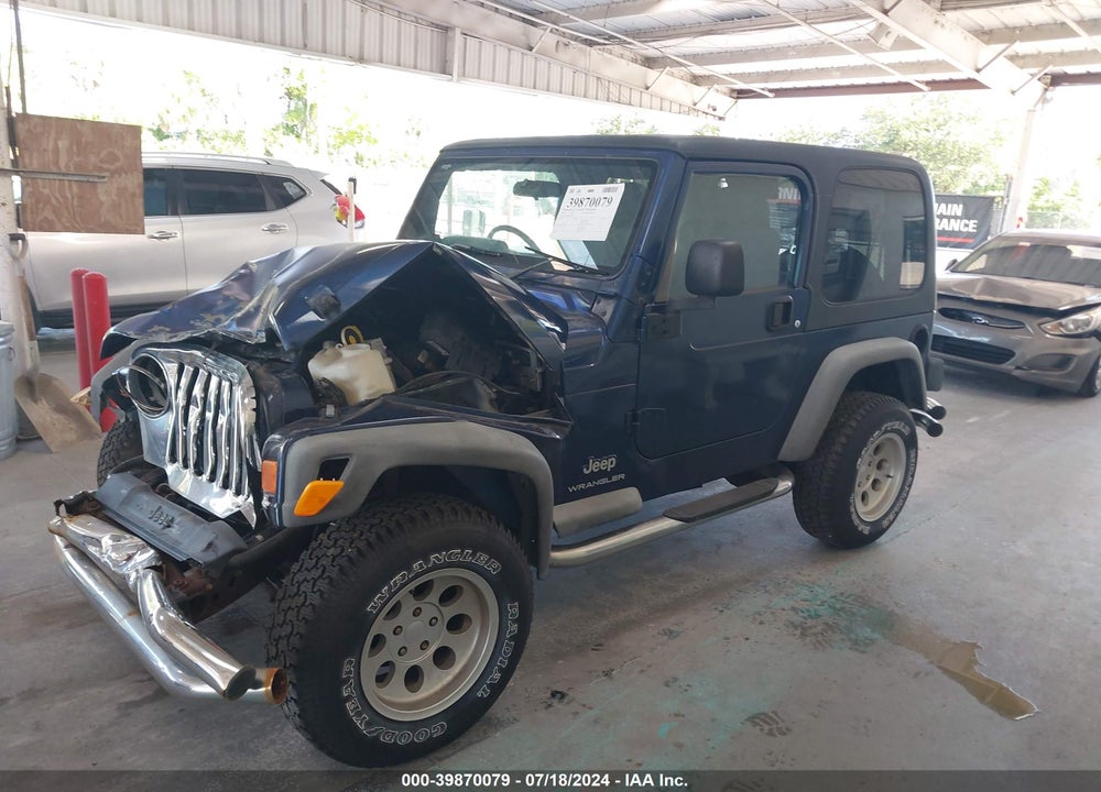 2004 JEEP WRANGLER SPORT RHD VIN: 1J4F449S04P780731