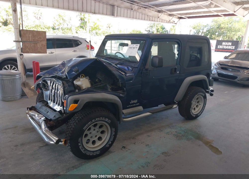 2004 JEEP WRANGLER SPORT RHD VIN: 1J4F449S04P780731
