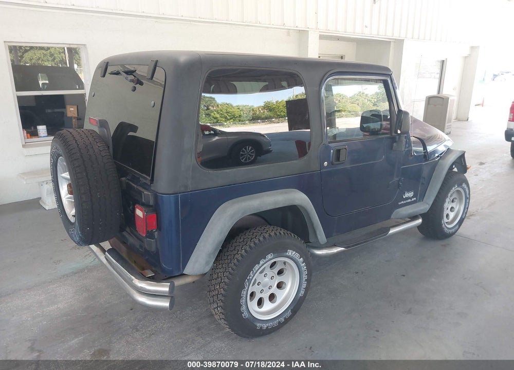 2004 JEEP WRANGLER SPORT RHD VIN: 1J4F449S04P780731