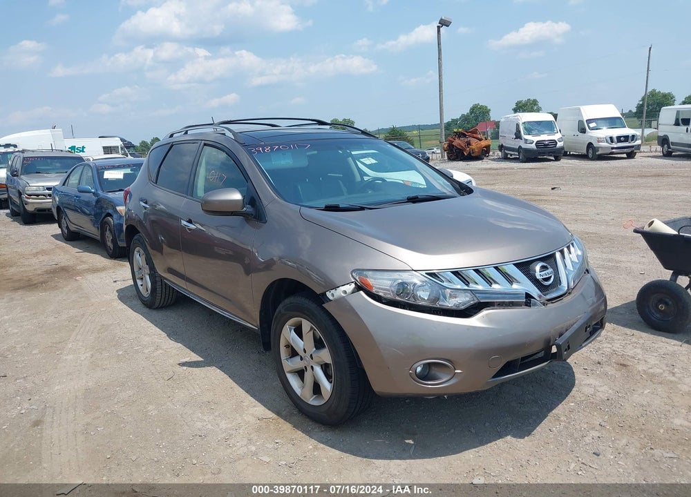 2009 NISSAN MURANO SL VIN: JN8AZ18W19W206709