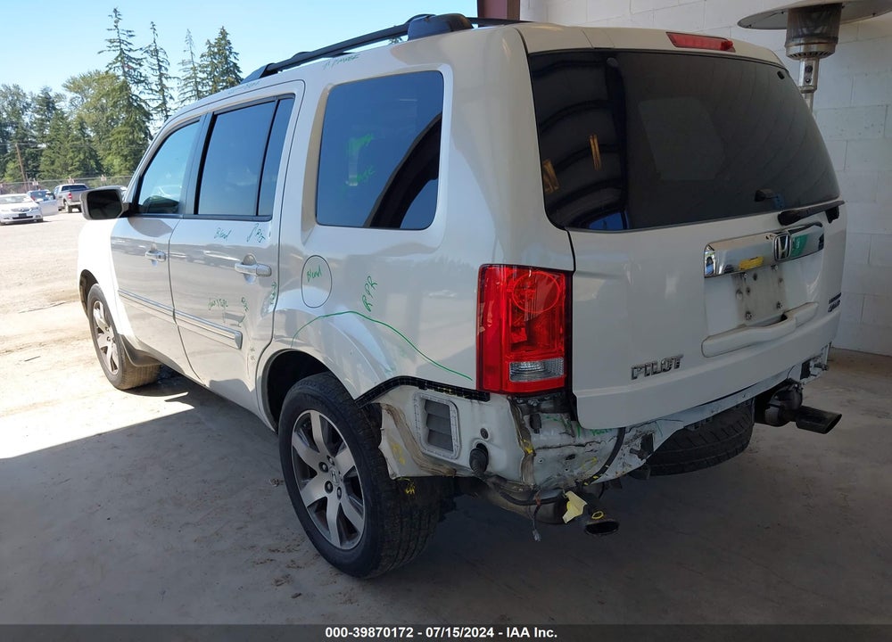 2014 HONDA PILOT TOURING VIN: 5FNYF4H93EB021980