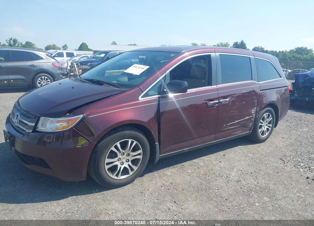 2013 HONDA ODYSSEY EX-L VIN: 5FNRL5H60DB054832