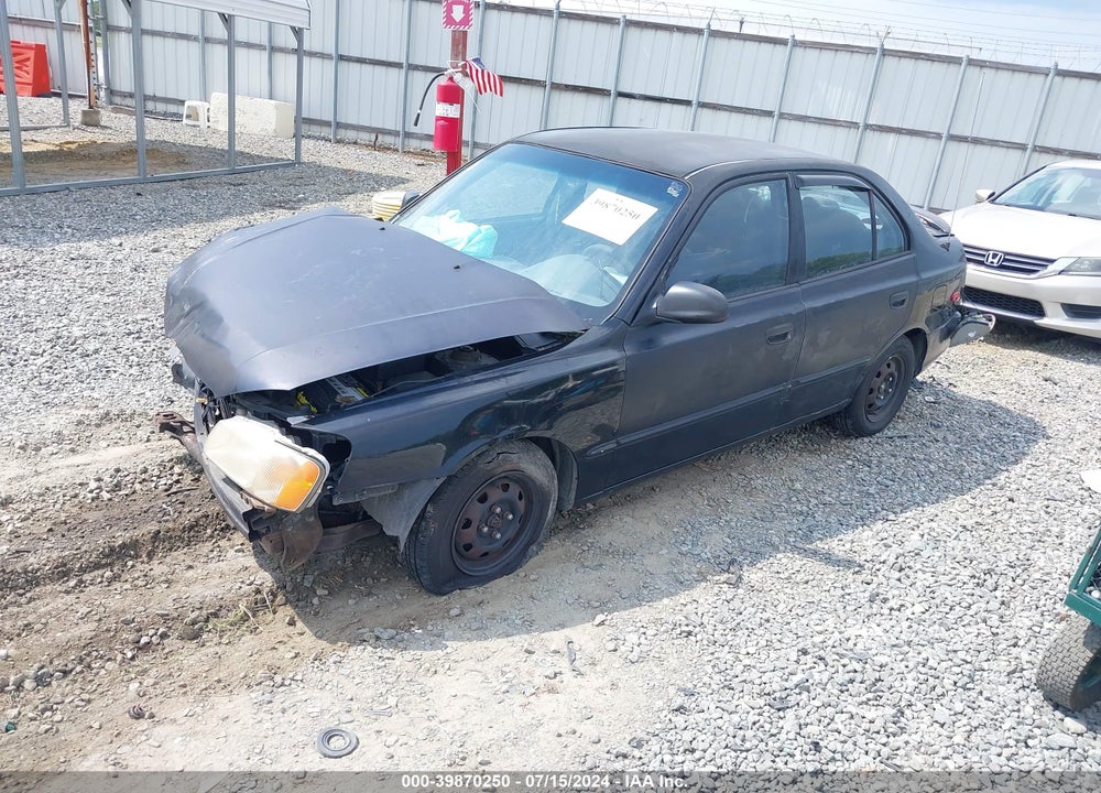 2001 HYUNDAI ACCENT GL VIN: KMHCG45C61U199290