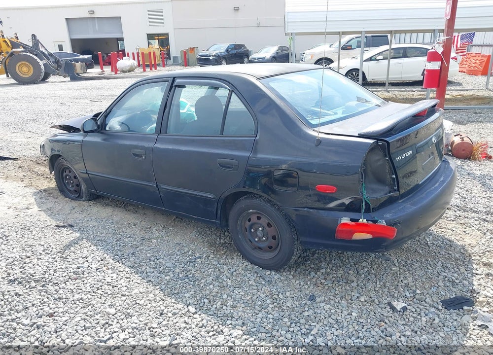 2001 HYUNDAI ACCENT GL VIN: KMHCG45C61U199290