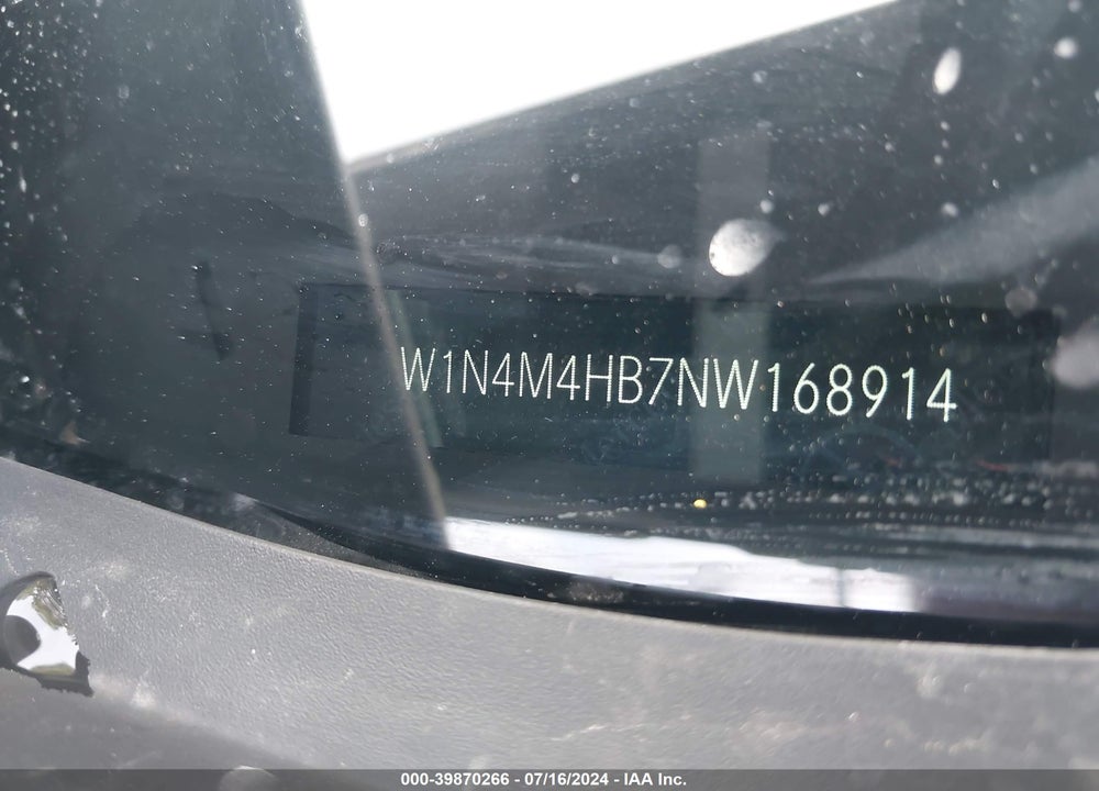 2022 MERCEDES-BENZ GLB 250 4MATIC VIN: W1N4M4HB7NW168914