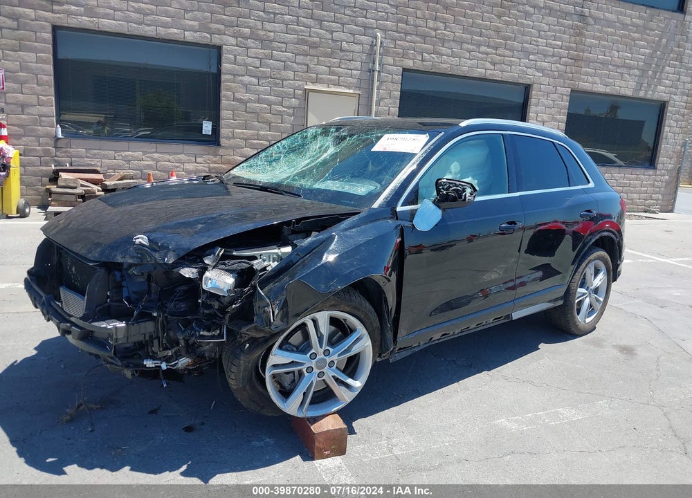 2021 AUDI Q3 PREMIUM 45 TFSI S LINE QUATTRO TIPTRONIC VIN: WA1DECF35M1045385