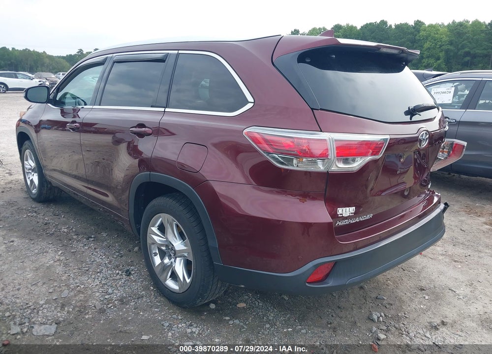 2016 TOYOTA HIGHLANDER VIN: 5TDYKRFH7GS181622
