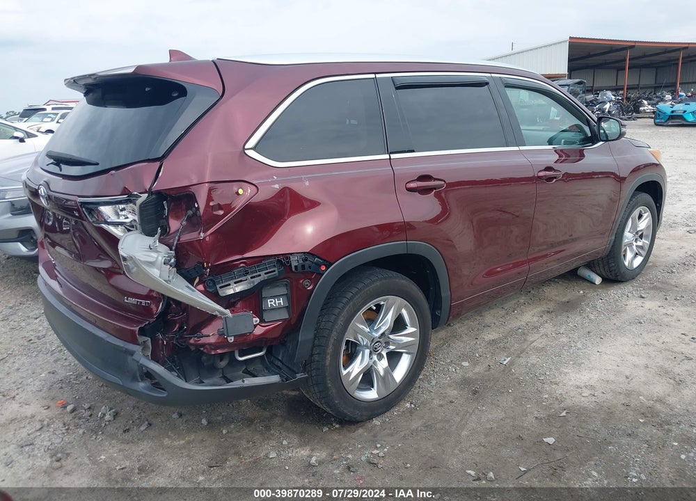 2016 TOYOTA HIGHLANDER VIN: 5TDYKRFH7GS181622