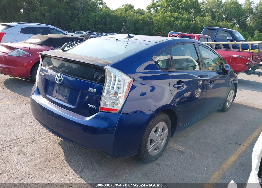 2010 TOYOTA PRIUS II VIN: JTDKN3DU9A5111109