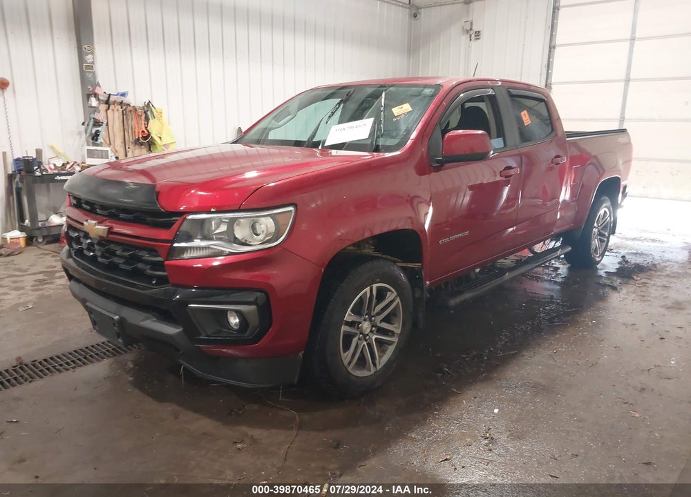 2021 CHEVROLET COLORADO 4WD LONG BOX LT VIN: 1GCGTCEN6M1298839