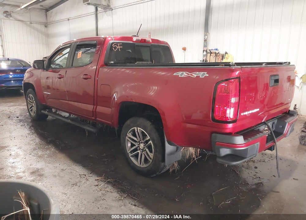 2021 CHEVROLET COLORADO 4WD LONG BOX LT VIN: 1GCGTCEN6M1298839