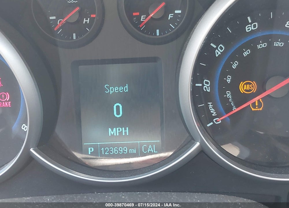2012 CHEVROLET CRUZE 1LT VIN: 1G1PF5SC2C7258395