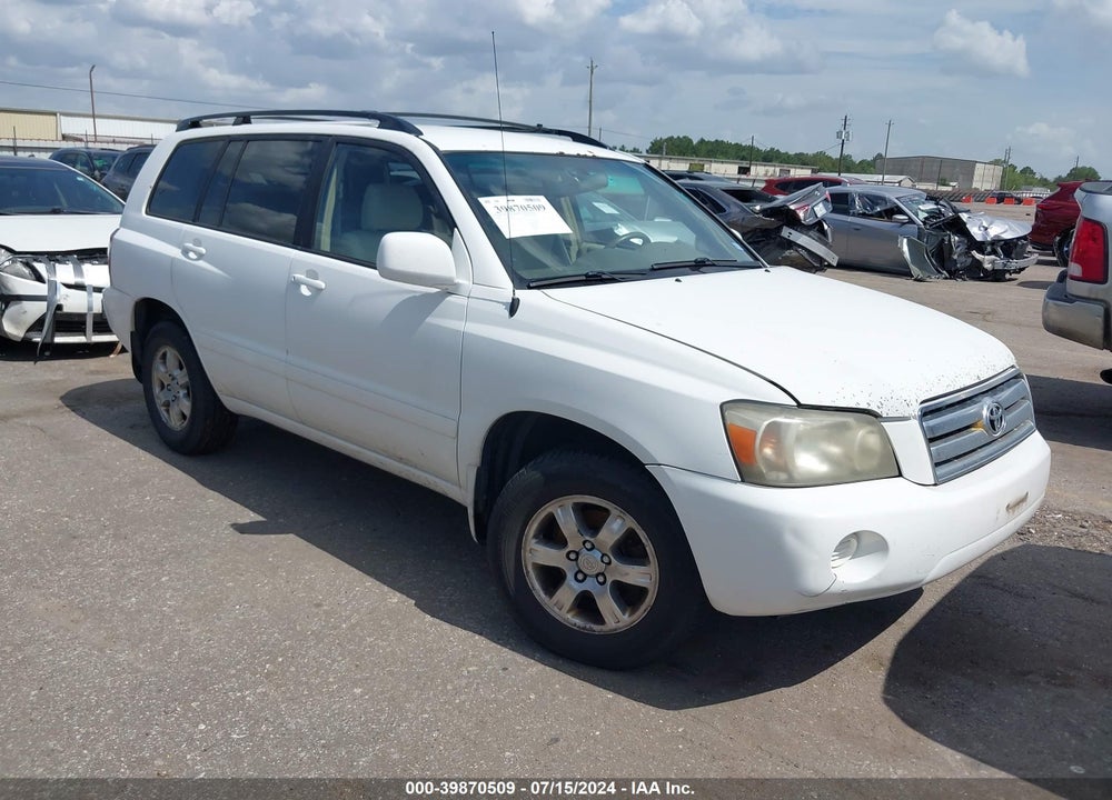 2006 TOYOTA HIGHLANDER VIN: JTEGP21A660120127