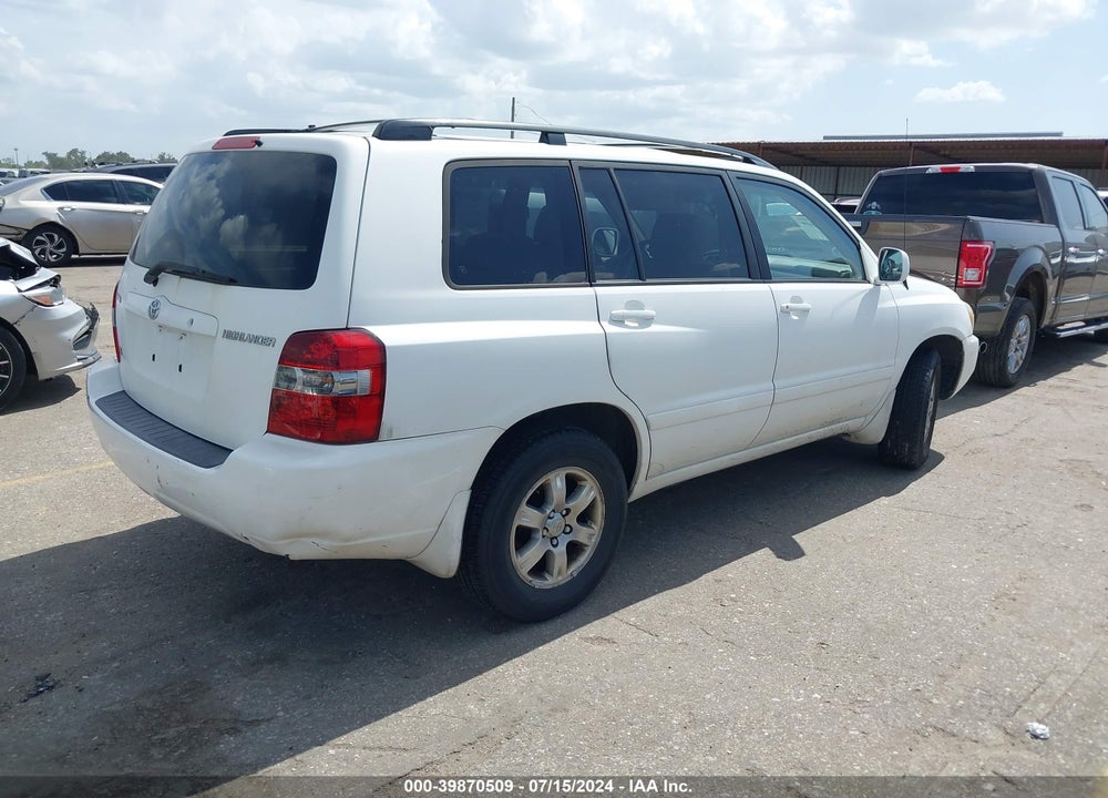 2006 TOYOTA HIGHLANDER VIN: JTEGP21A660120127