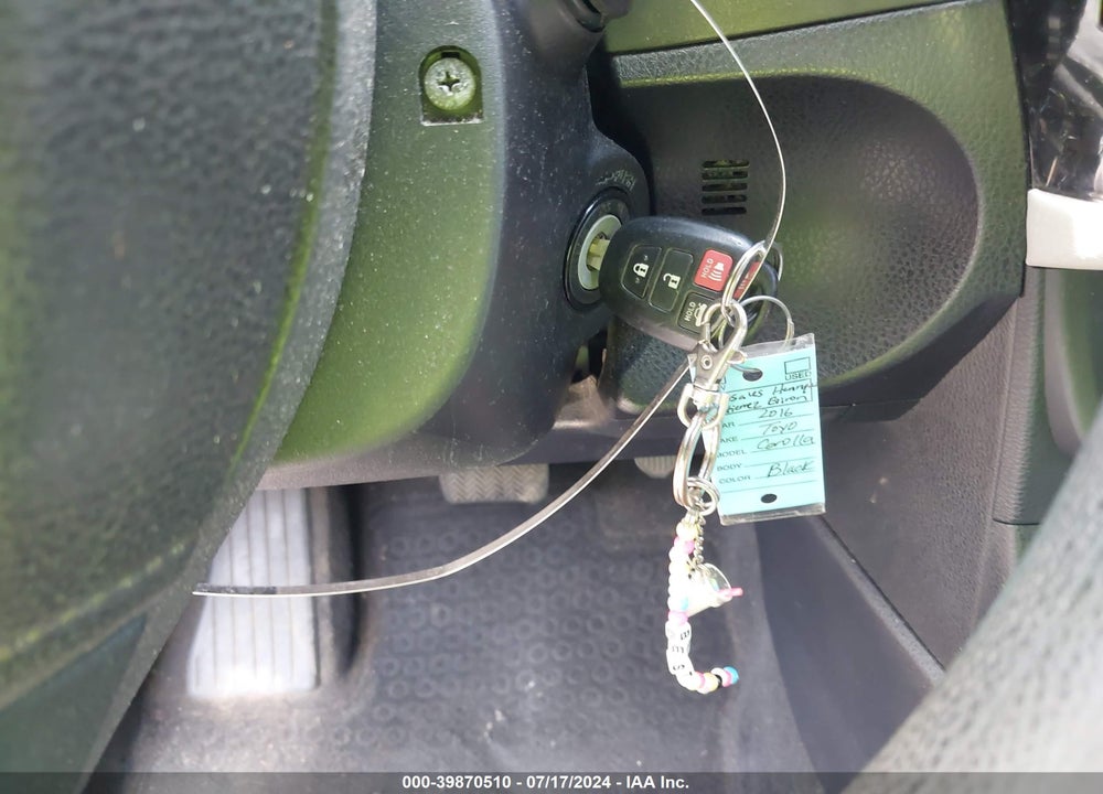 2016 TOYOTA COROLLA LE VIN: 2T1BURHE4GC515410
