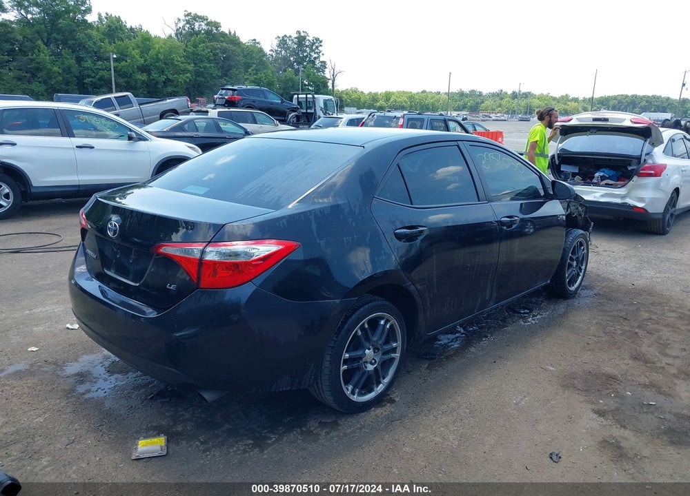 2016 TOYOTA COROLLA LE VIN: 2T1BURHE4GC515410