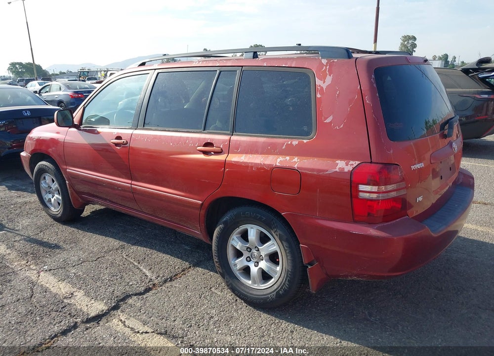 2001 TOYOTA HIGHLANDER V6 VIN: JTEGF21A810006609