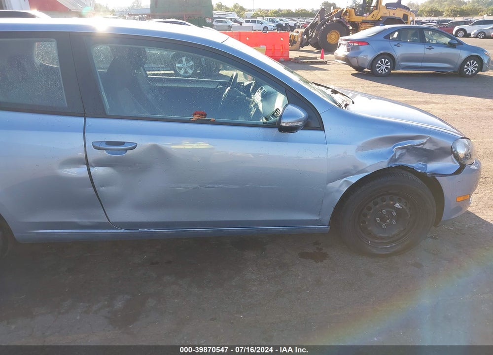 2011 VOLKSWAGEN GOLF 2.5L 2-DOOR VIN: WVWAB7AJ1BW012463