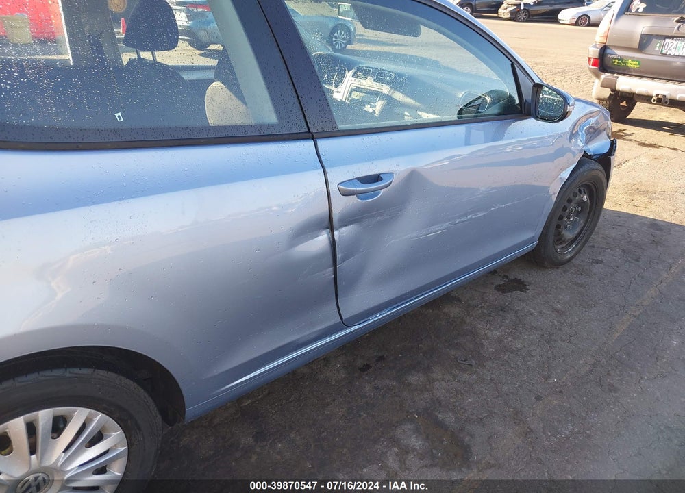 2011 VOLKSWAGEN GOLF 2.5L 2-DOOR VIN: WVWAB7AJ1BW012463