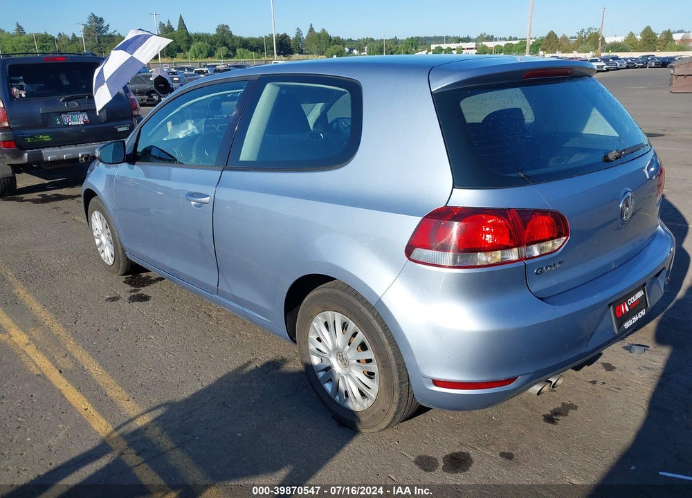 2011 VOLKSWAGEN GOLF 2.5L 2-DOOR VIN: WVWAB7AJ1BW012463