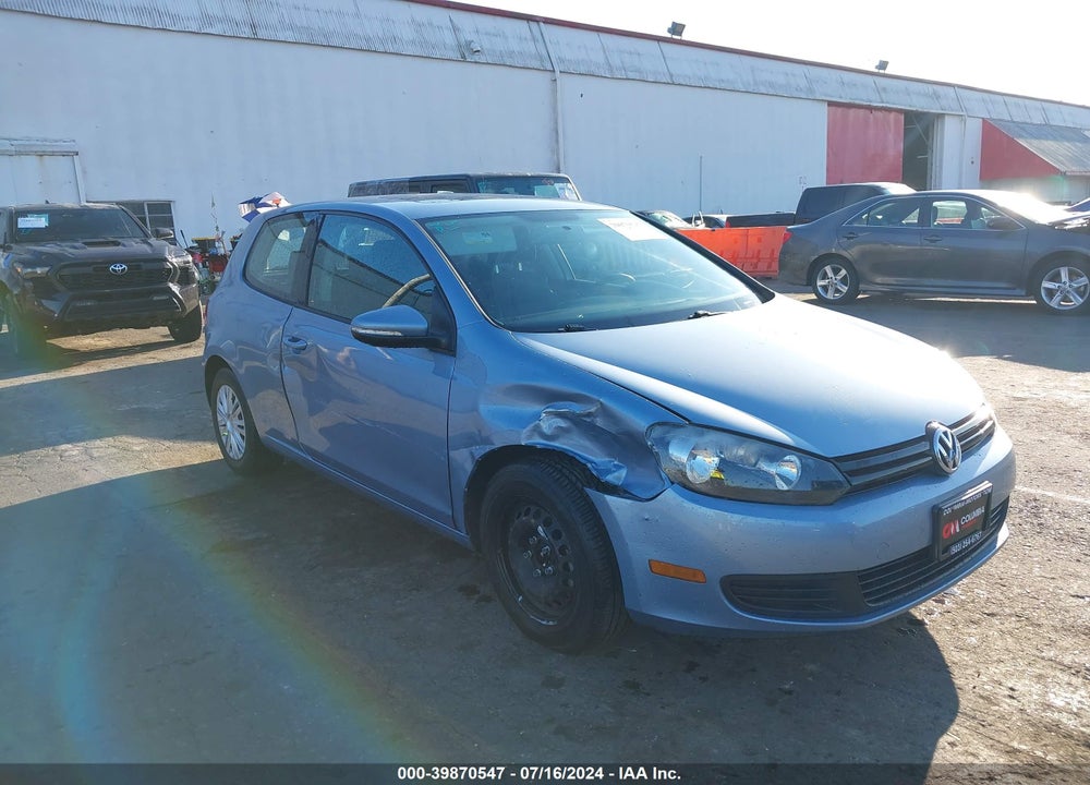 2011 VOLKSWAGEN GOLF 2.5L 2-DOOR VIN: WVWAB7AJ1BW012463