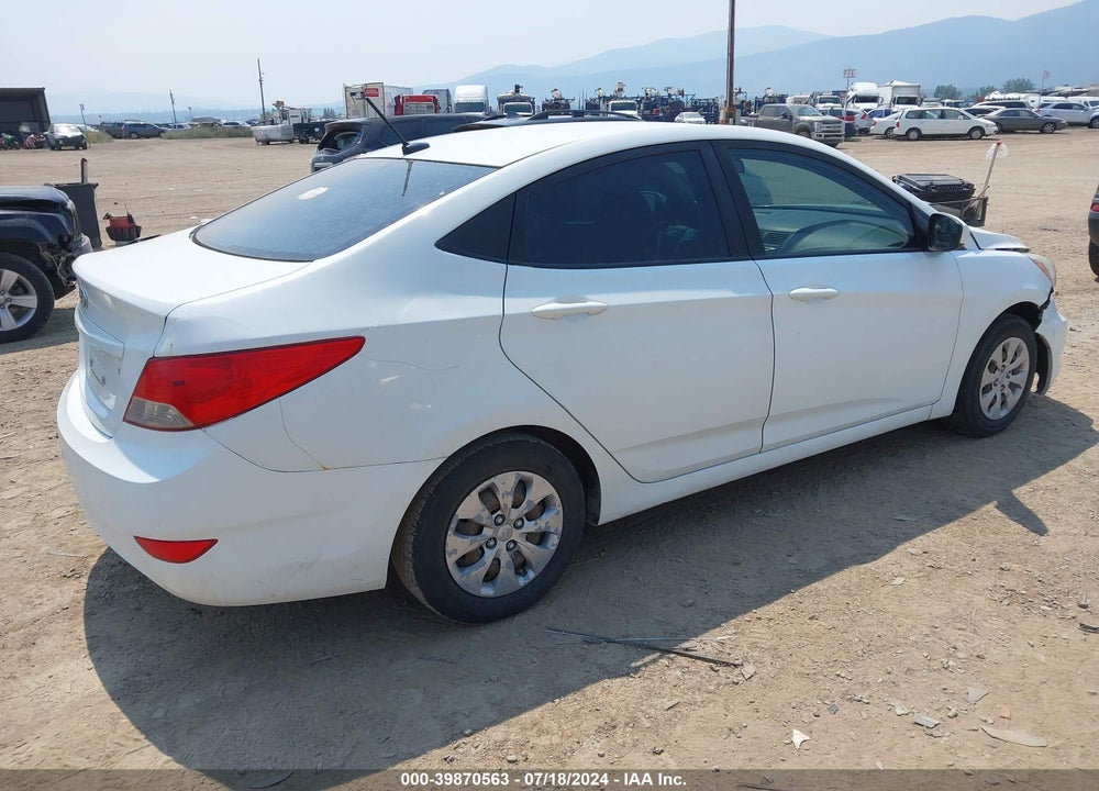 2016 HYUNDAI ACCENT SE VIN: KMHCT4AE6GU119157