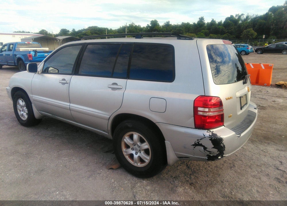 2002 TOYOTA HIGHLANDER V6 VIN: JTEGF21AX20037202