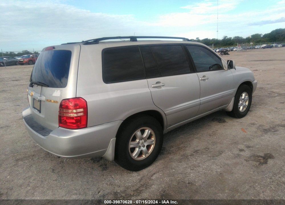 2002 TOYOTA HIGHLANDER V6 VIN: JTEGF21AX20037202