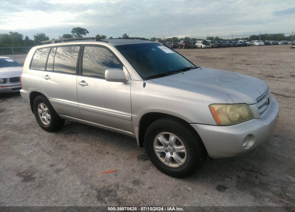 2002 TOYOTA HIGHLANDER V6 VIN: JTEGF21AX20037202