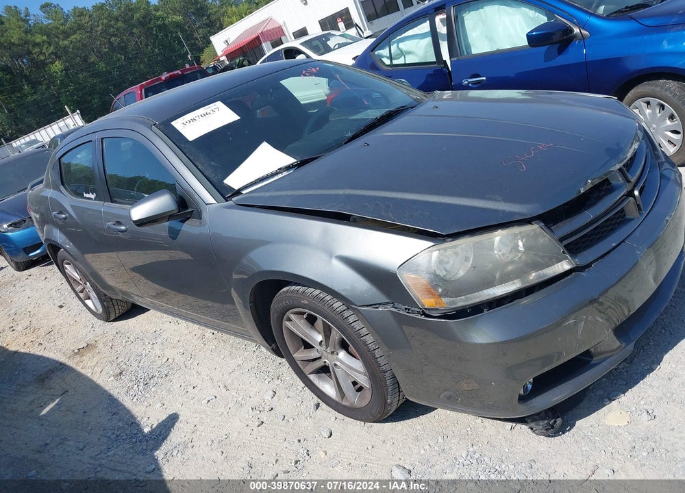 2013 DODGE AVENGER SXT VIN: 1C3CDZCB4DN616641