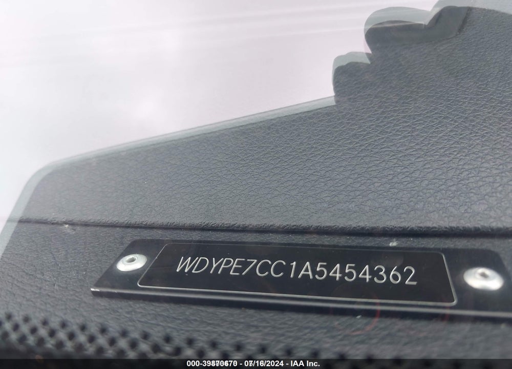 2010 FREIGHTLINER SPRINTER 2500 VIN: WDYPE7CC1A5454362