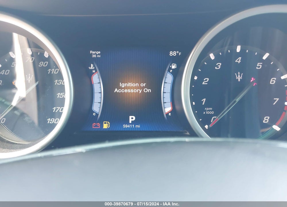 2015 MASERATI GHIBLI S Q4 VIN: ZAM57RTA5F1142398
