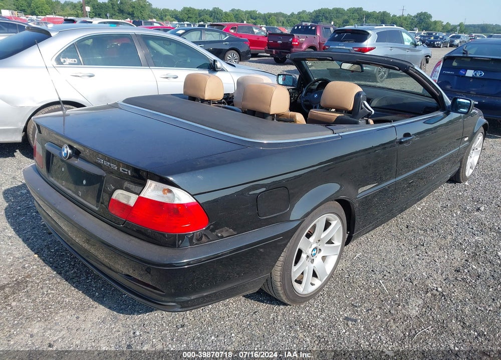 2003 BMW 325CI VIN: WBABS334X3PG92444