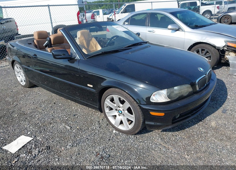 2003 BMW 325CI VIN: WBABS334X3PG92444