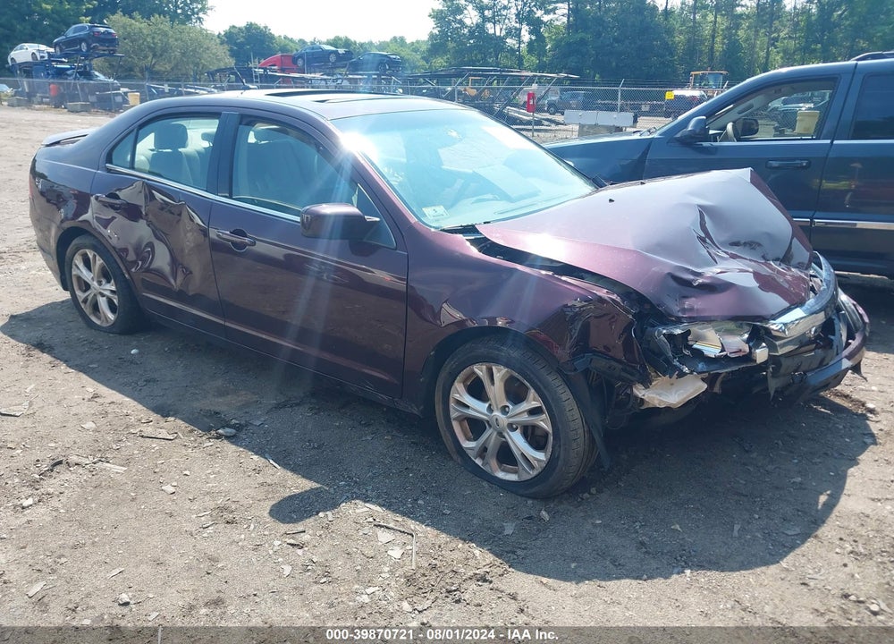2012 FORD FUSION SE VIN: 3FAHP0HAXCR324935