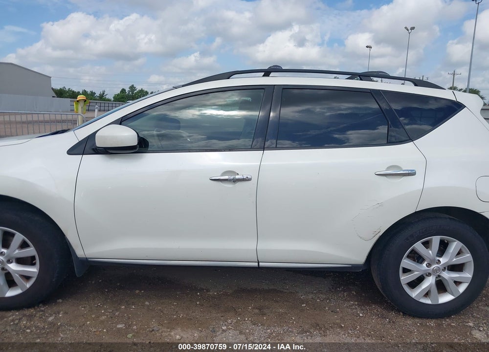 2012 NISSAN MURANO SL VIN: JN8AZ1MU4CW104834