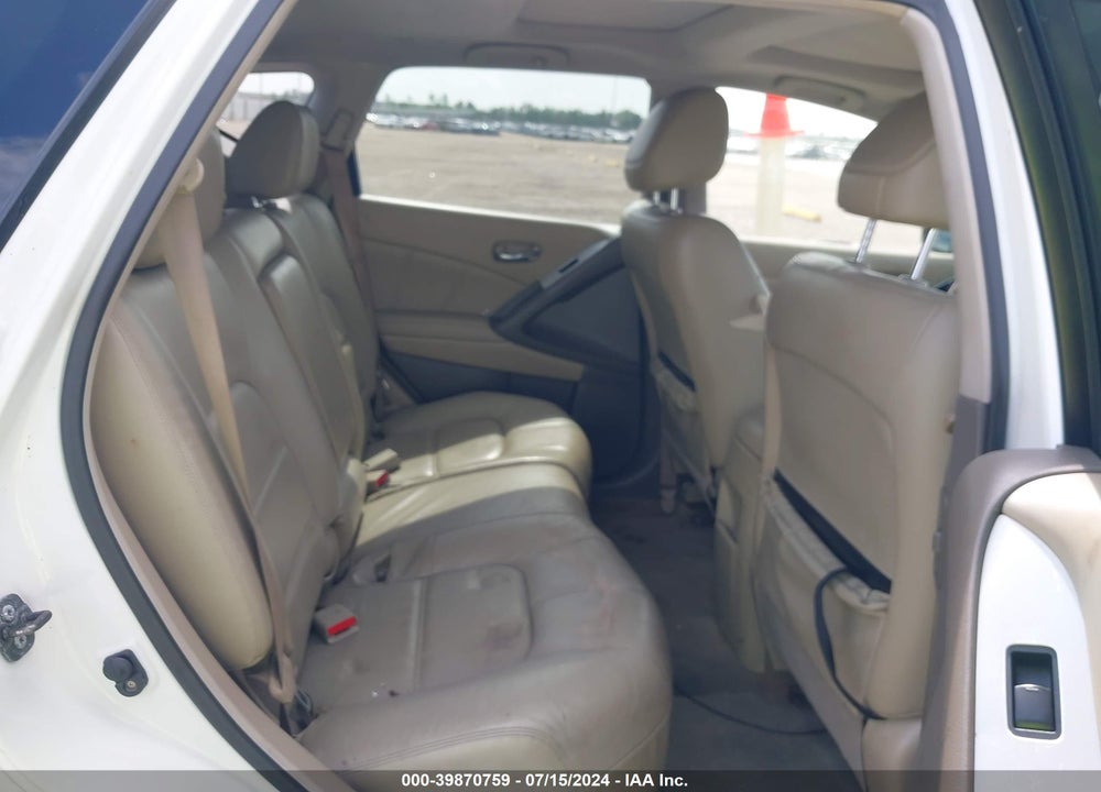 2012 NISSAN MURANO SL VIN: JN8AZ1MU4CW104834